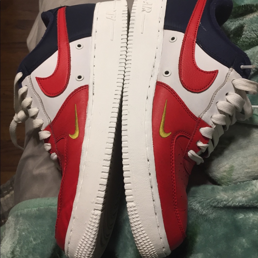 Air Force 1s and a custom Air Force one